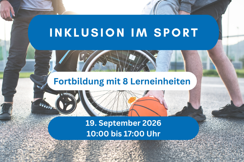 Titelbild zur Fortbildung Inklusion im Sport des KSB Hildesheim.