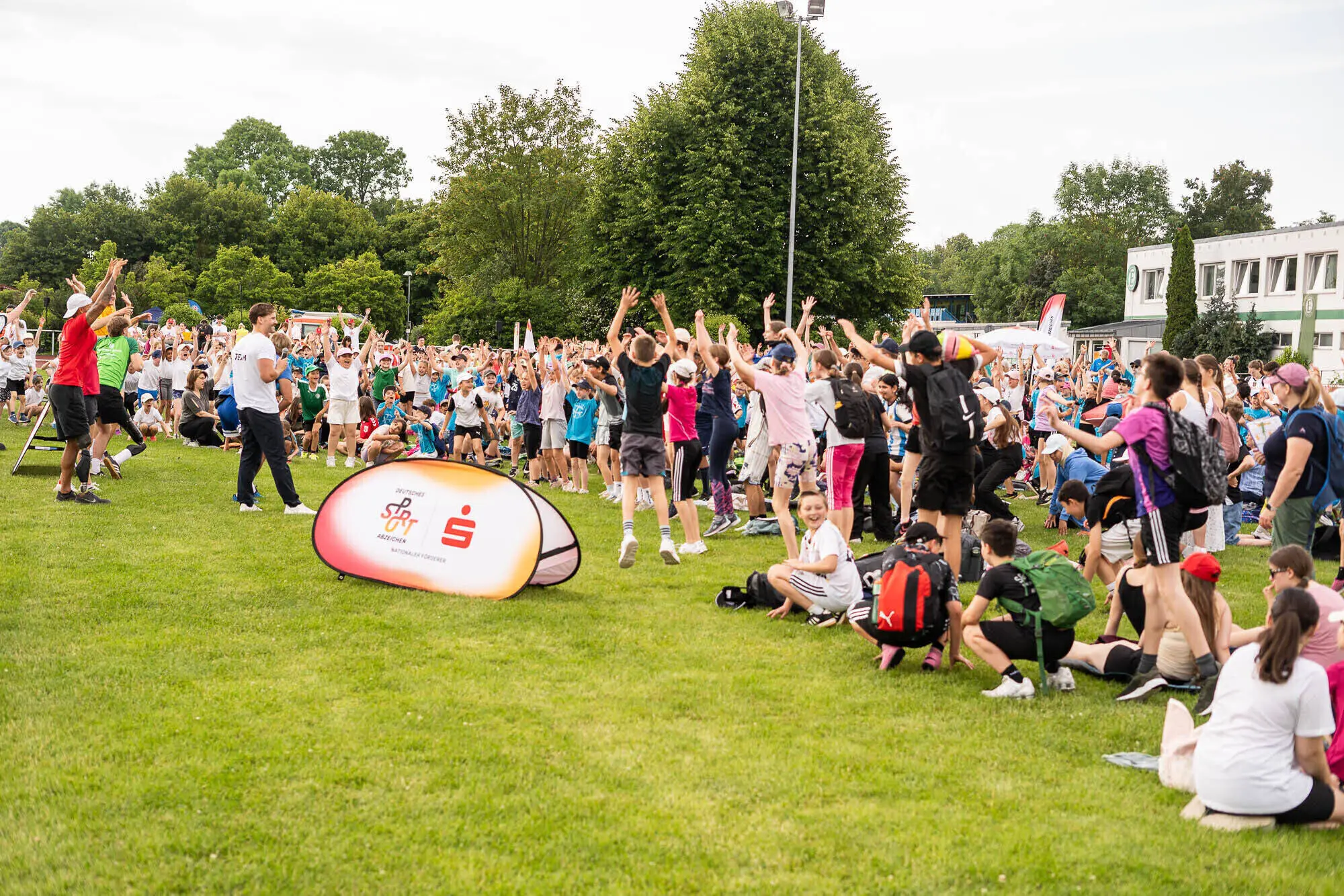 Die Kinder hatten viel Spaß auf dem Sportabzeichen-Tour-Stopp.