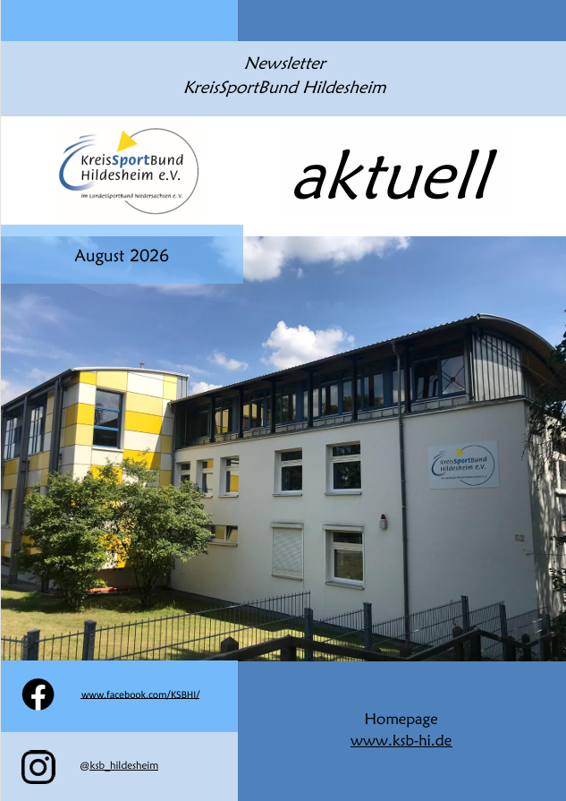 Newsletter des KSB Hildesheim aus August 2026