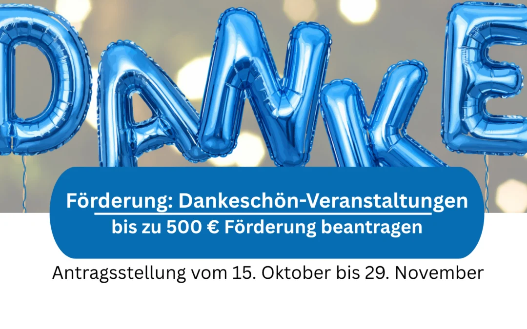 Förderung: Dankeschön-Veranstaltungen