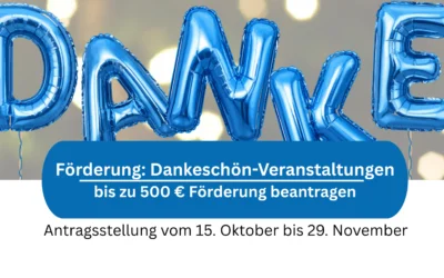 Förderung: Dankeschön-Veranstaltungen