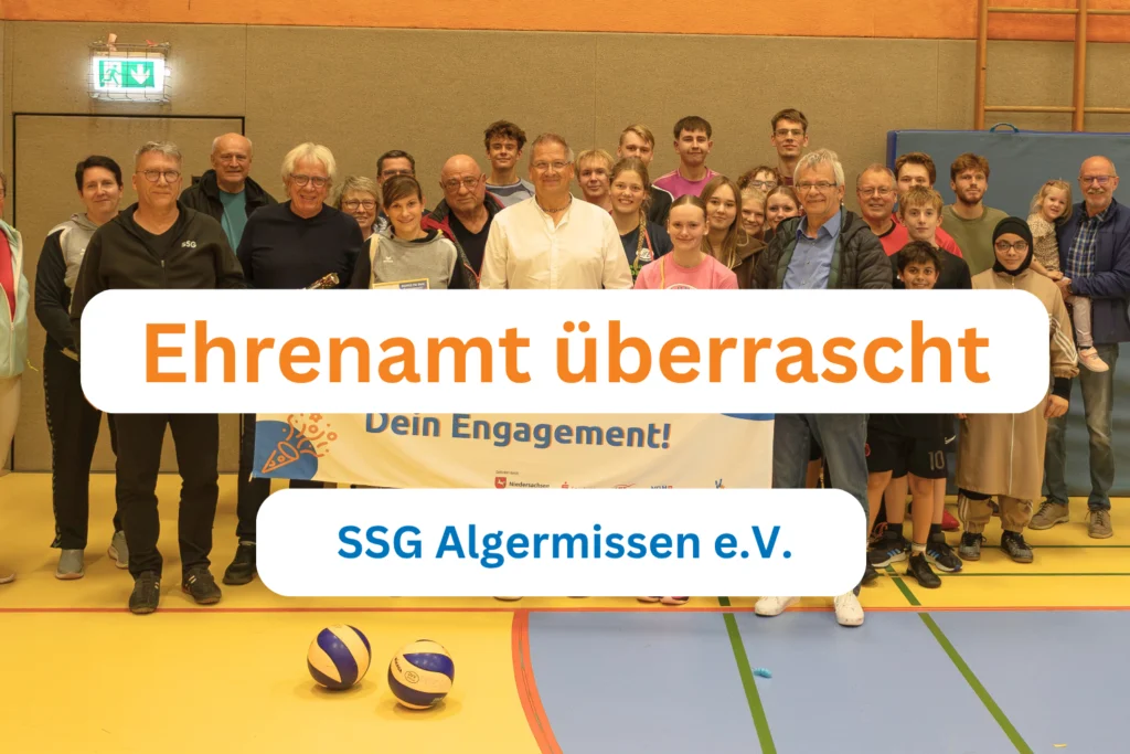Teaser: Ehrenamt überrascht beim SSG Algermissen e.V.